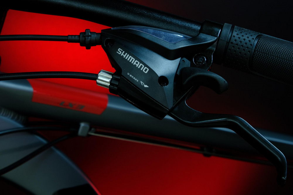 Lorak LX3 Матовый Серый/Красный рама 17 (на рост 155-173)