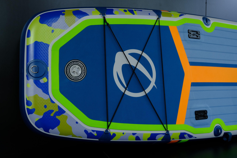 Сапборд Lorak 914 (350*91*15) синий-зелено-оранжевый, код 77914