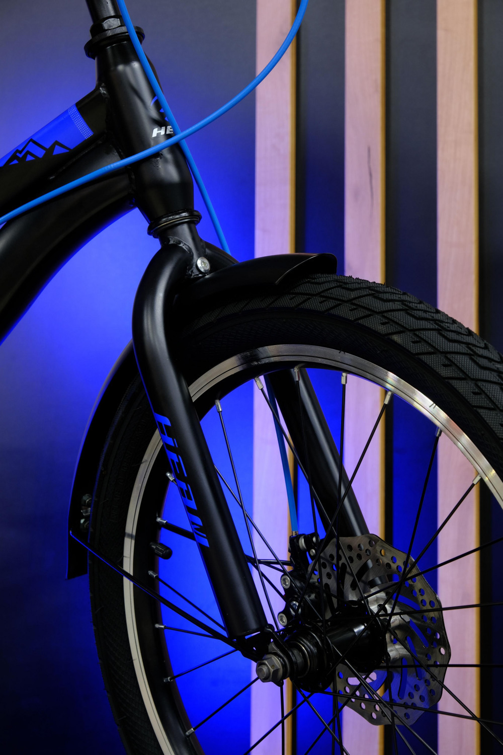 HEAM 20 FATBOY Disk Матовый Чёрный/Синий